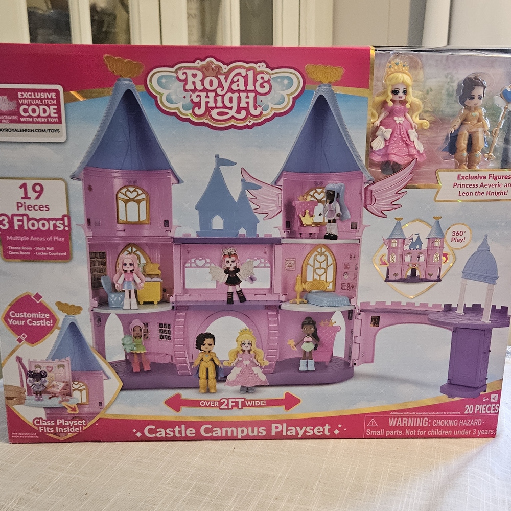 Castle Campus Playset - Pink and Purple 2 Ft Long Ages 5+ Brand New Last One!